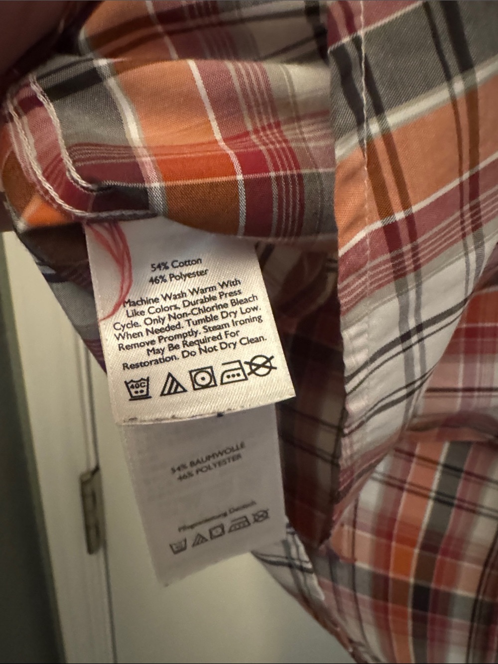 Eddie Bauer Men’s Plaid Button Up - Picture 4 of 5
